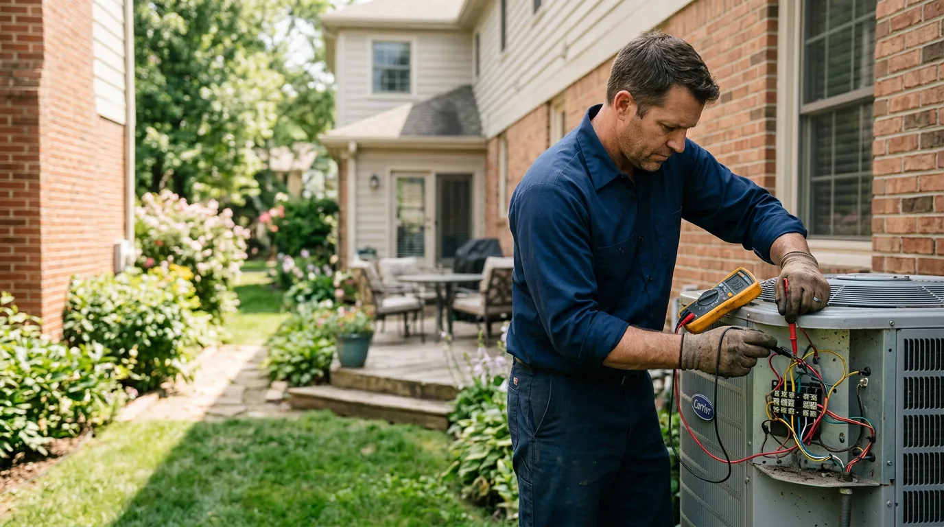 HVAC technician working near Madisonville, KY